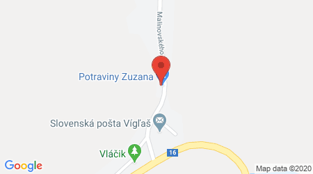 Google map: H75X+85 Vígľaš, Slovensko